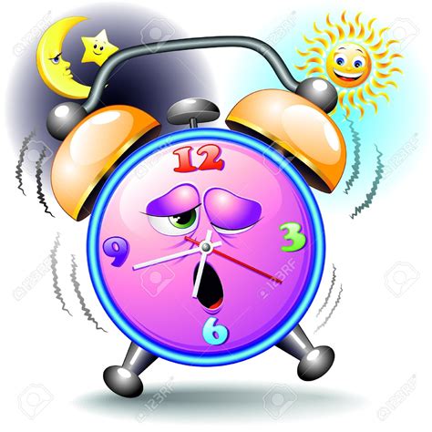 funny clock clipart.